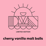 Load image into Gallery viewer, cherry blossom malt balls flavour label
