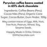Load image into Gallery viewer, dark chocolate coffee beans ingredient list
