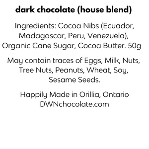 dark chocolate house blend ingredient list
