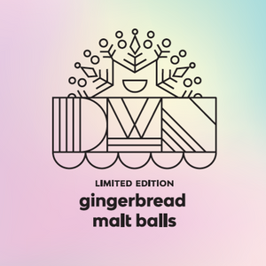 gingerbread malt balls flavour label