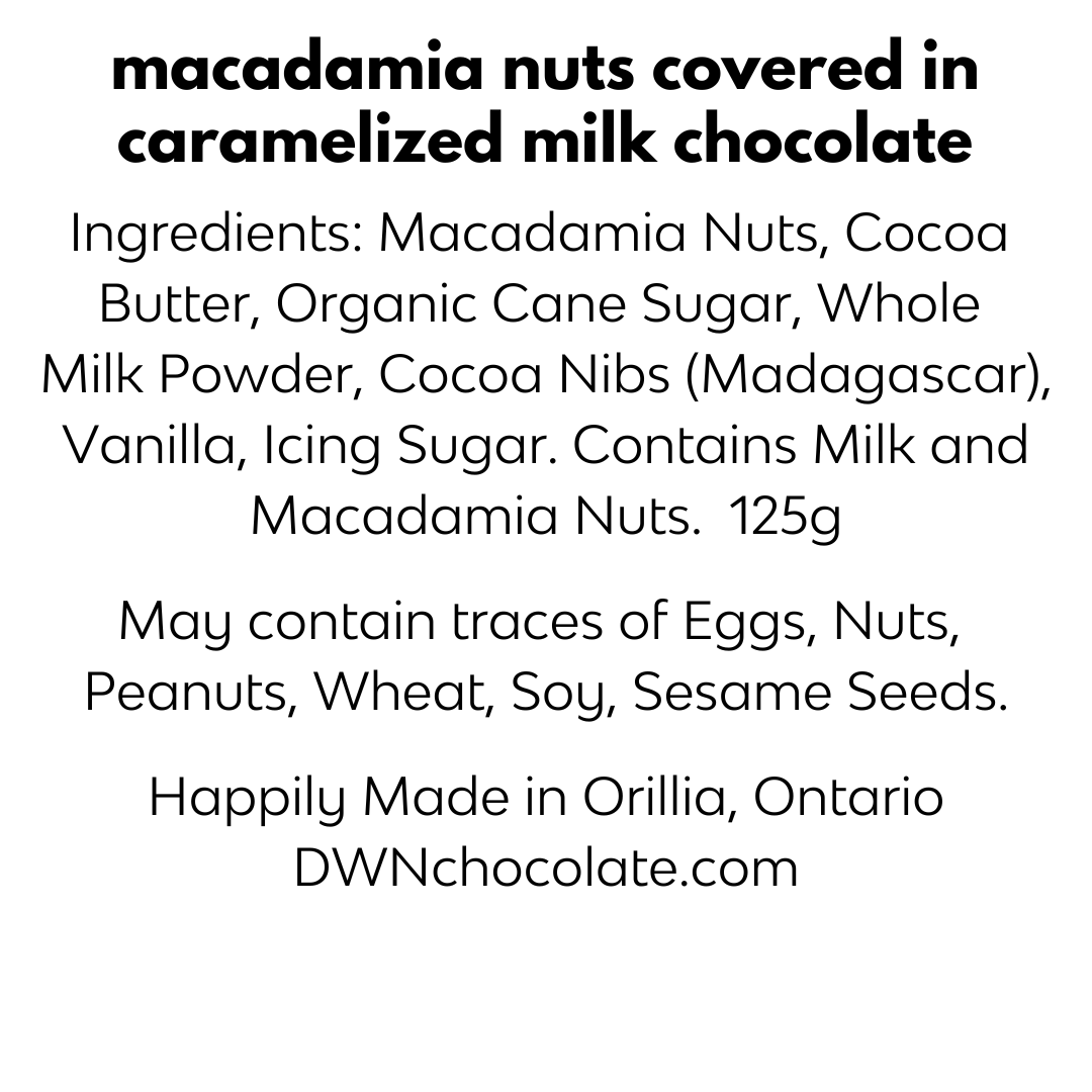 milk chocolate macadamia nuts ingredient list