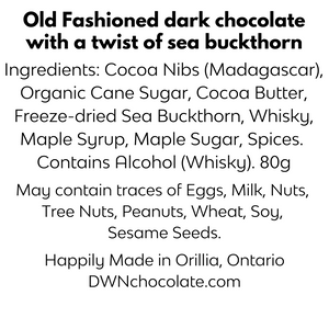 old fashion dark chocolate ingredient list