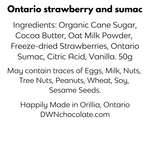 Load image into Gallery viewer, strawberry sumac bar ingredient list

