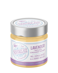 a jar of lavender infused creamed honey