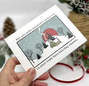 christmas holiday memories card