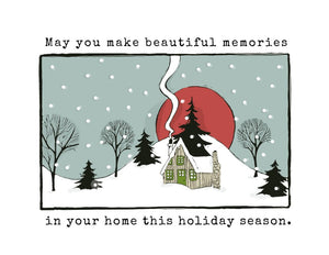 christmas holiday memories card