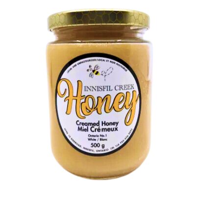Innisfil Creek creamed honey jar