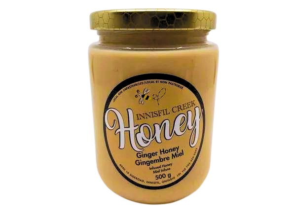 Innisfil Creek ginger honey jar