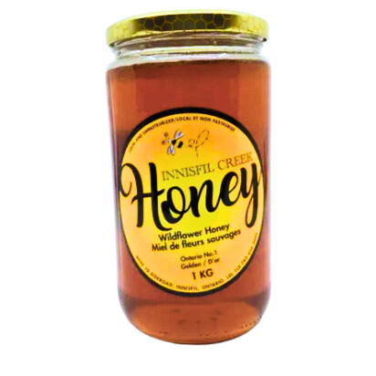 Innisfil Creek wildflower honey jar