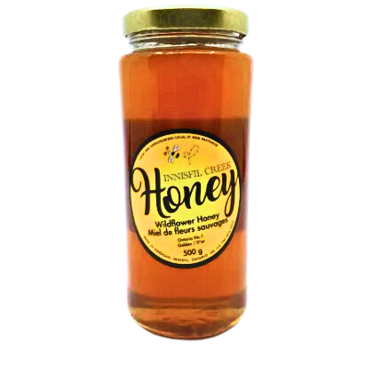 Innisfil Creek wildflower honey jar