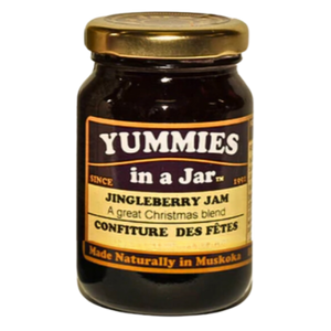 a small jar of jingleberry jam