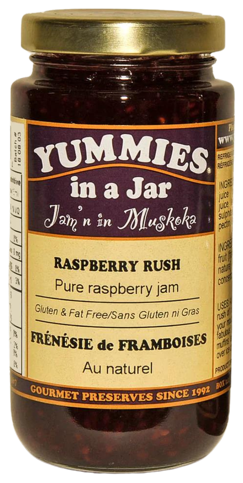 Yummies in a Jar raspberry rush Jam