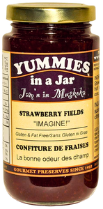 Yummies in a Jar strawberry fields jam