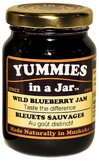 Yummies in a Jar wild blueberry jam