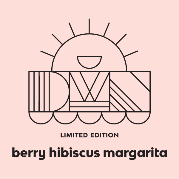 berry hibiscus margarita label