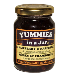 a 125ml jar of blackberry raspberry jam