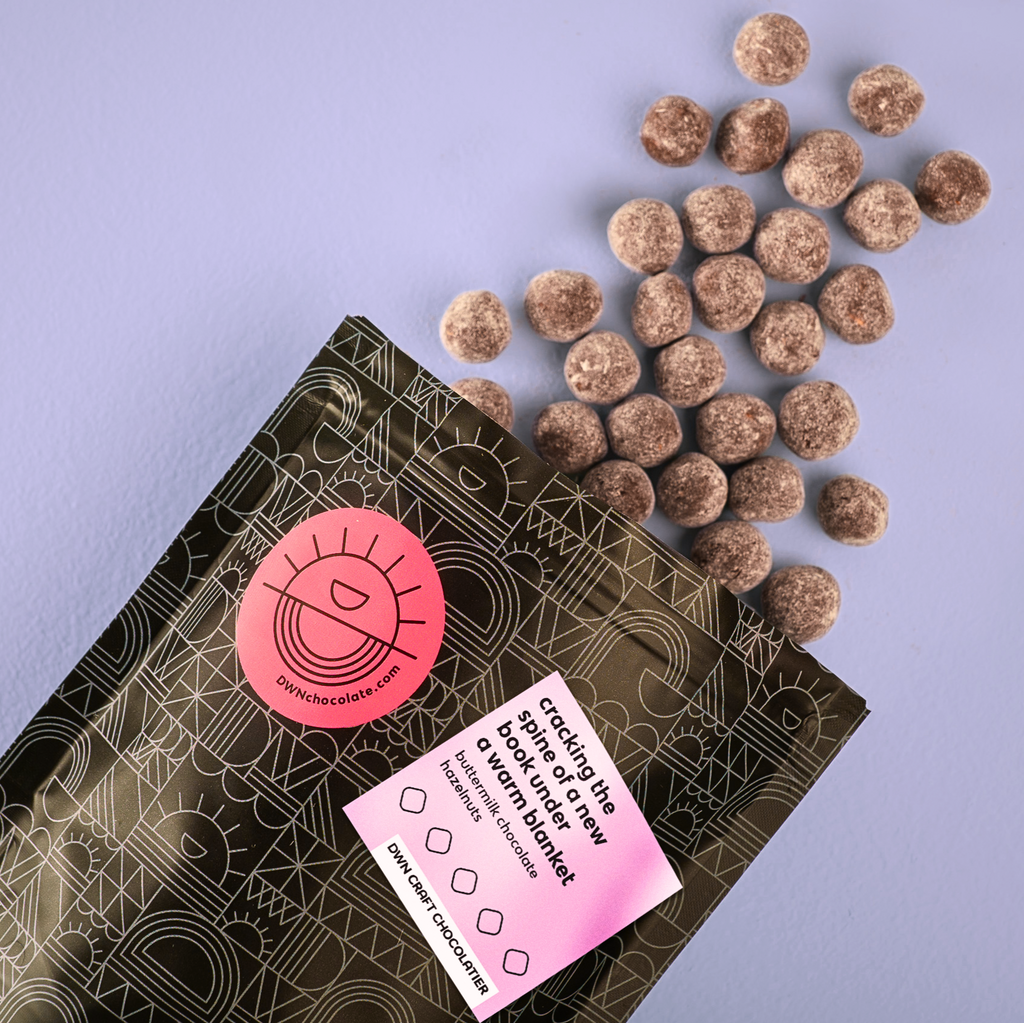 buttermilk hazelnut thumbles in its package
