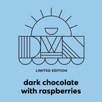 Load image into Gallery viewer, dar chocolate raspberry bar flavour label
