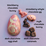 Load image into Gallery viewer, dark chocolate Easter egg components
