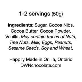 drinking chocolate mix ingredient for one to two servings