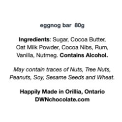eggnog bar ingredient list