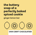 Load image into Gallery viewer, ginger lemon bar flavour description label
