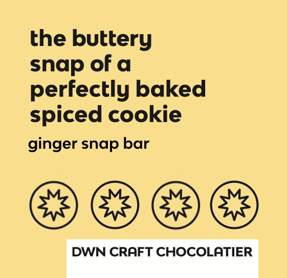 gingersnap milk chocolate bar