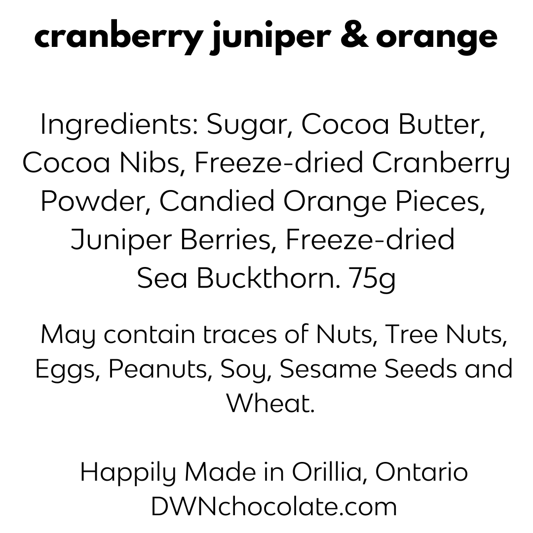 cranberry juniper bar ingredient list