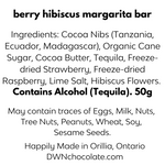 Load image into Gallery viewer, berry hibiscus margarita bar ingredient label
