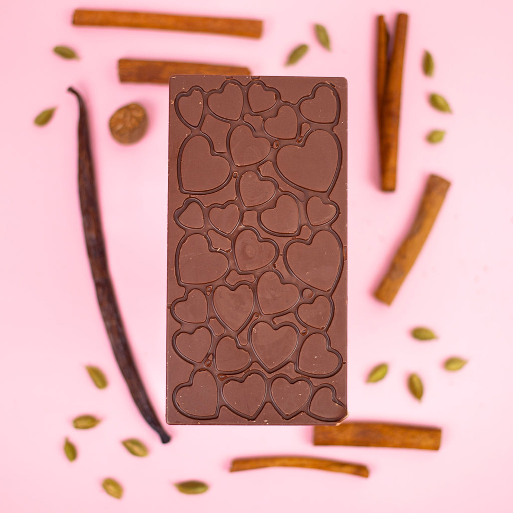 milk chocolate bar with scorpios kiss blend