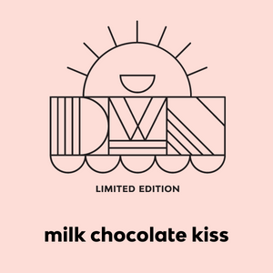milk chocolate kiss flavour label