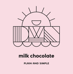 45% milk chocolate bar label
