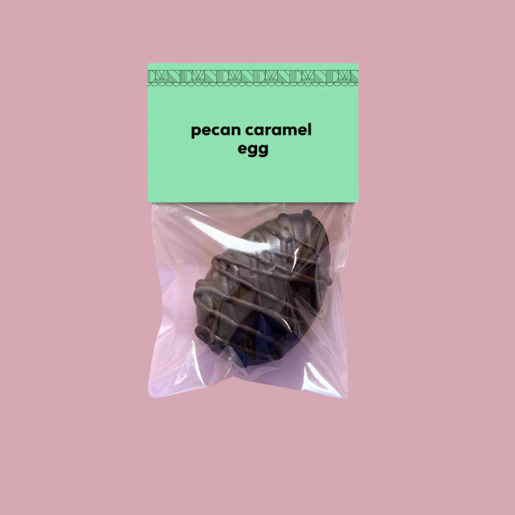 pecan caramel egg in its package