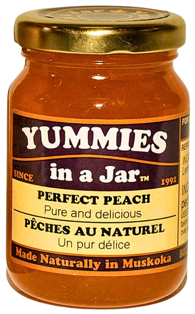 a small jar of perfect peach jam