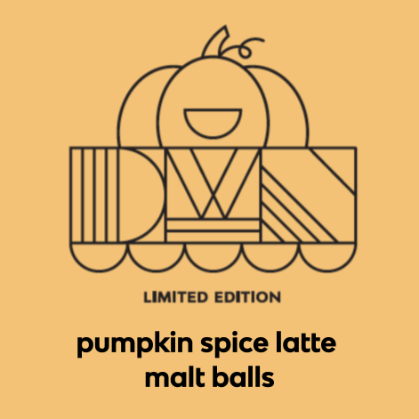 pumpkin spice latte malt balls