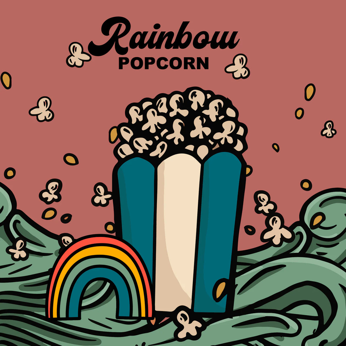 sweet and salty rainbow popcorn – DWN Craft Chocolatier