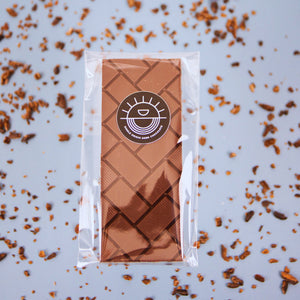 85% single origin dark chocolate bar from Ghana in its package