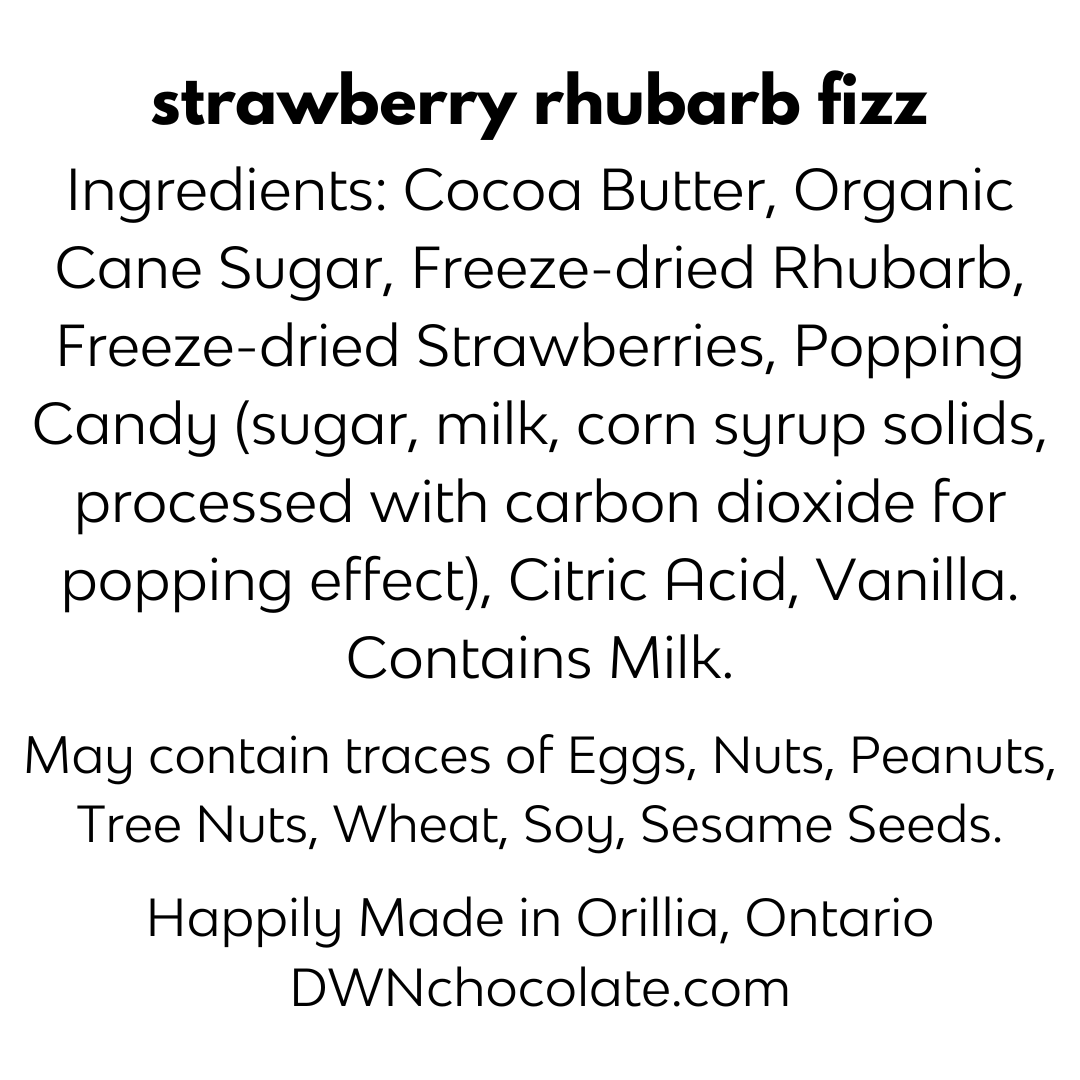 strawberry rhubarb fizz ingredient list