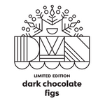 Load image into Gallery viewer, black text on a white background that reads, &quot;limited edition. dark chocolate figs&quot;
